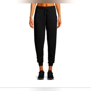 New Women's Athleisure Stretch Joggers with Front Tie Draw Cord By Daisy Fuentes